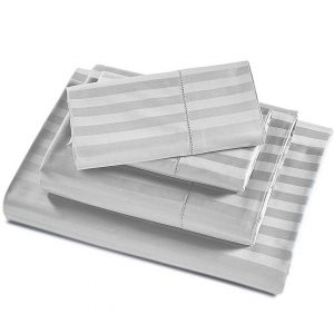 Ropa de Cama Microfibra Gris Stripes/ Desknza