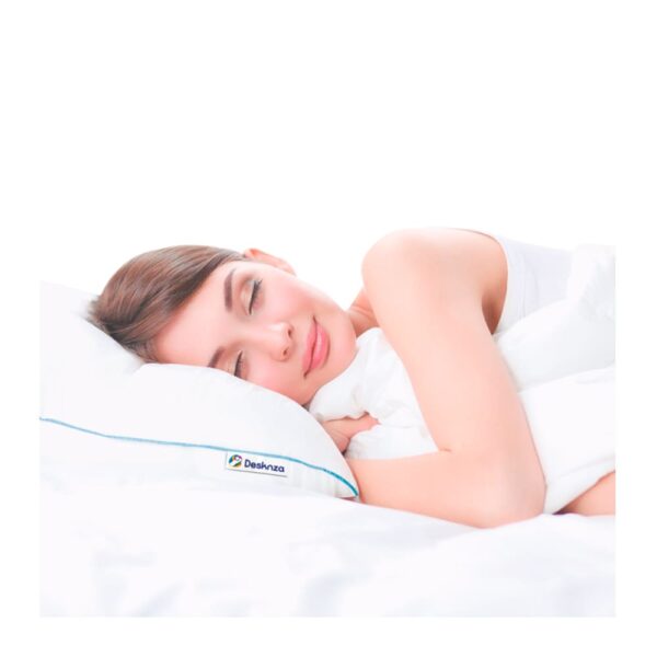 Combo de 2 Almohadas Duo Sense Firmesa Media + Juego de Cama 144 Hilos - Imagen 6