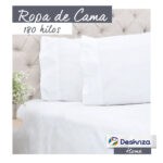 Juego de Cama 180 Hilos - Blanco Liso - Imagen 2